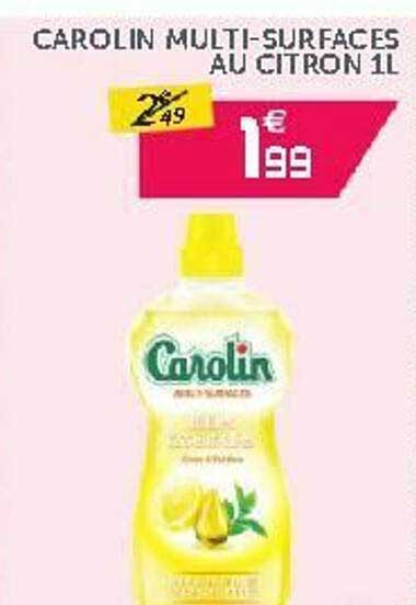 carolin multi-surfaces au citron 1 l