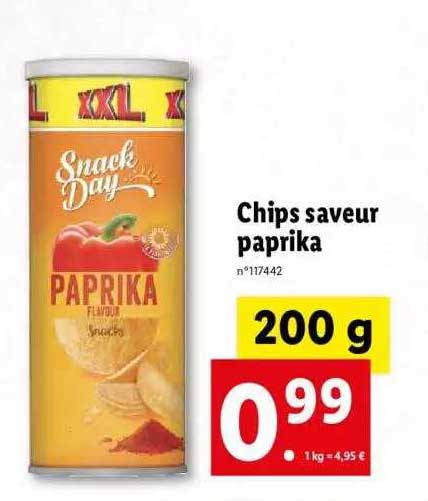 Chips Saveur Paprika