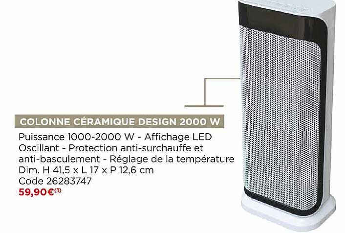 colonne céramique design 2000w