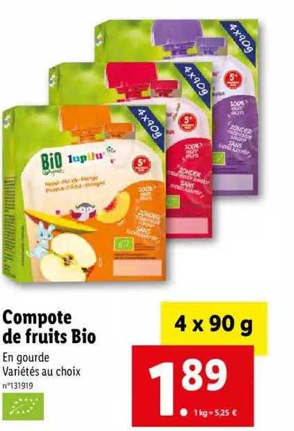 Compote De Fruits Bio