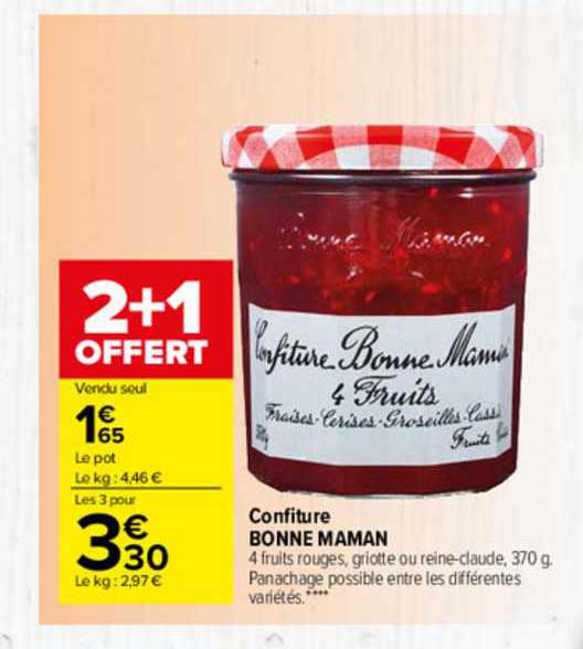 confiture bonne maman