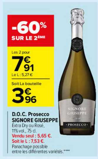d.o.c. prosecco signore giuseppe
