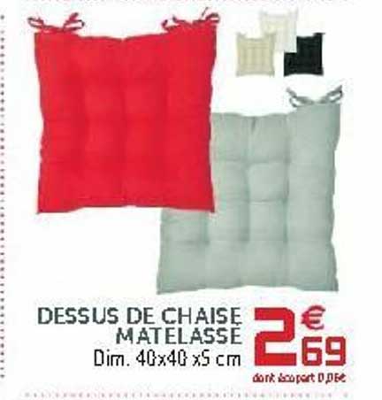 dessus de chaise matelassé