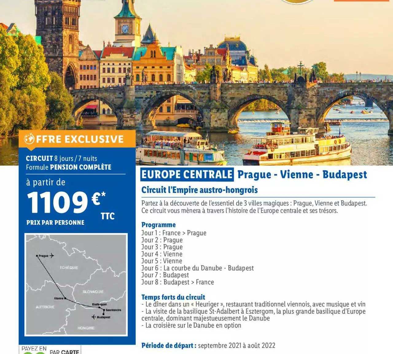 europe centrale : prague - vienne - budapest