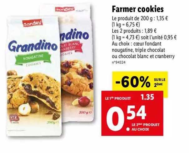 farmer cookies sondey