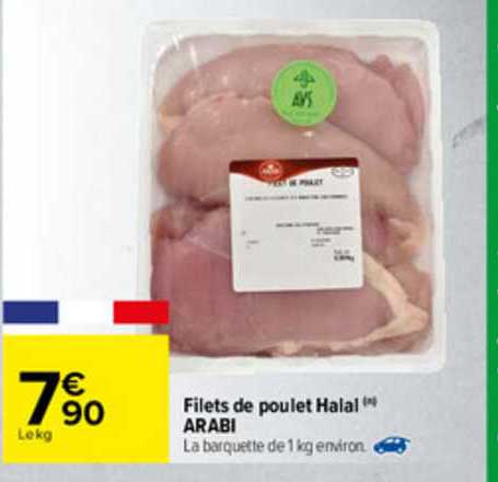 filet de poulet halal arabi