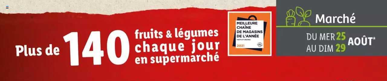 fruits & légumes chaque jour en supermarché