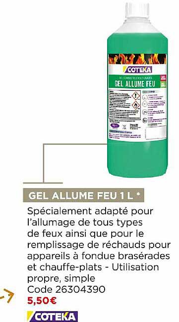 Gel Allume Feu 1 L Coteka