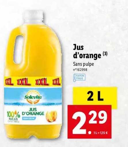 Jus D'orange Solevita