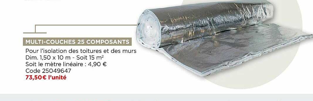 multi-couches 25 composants