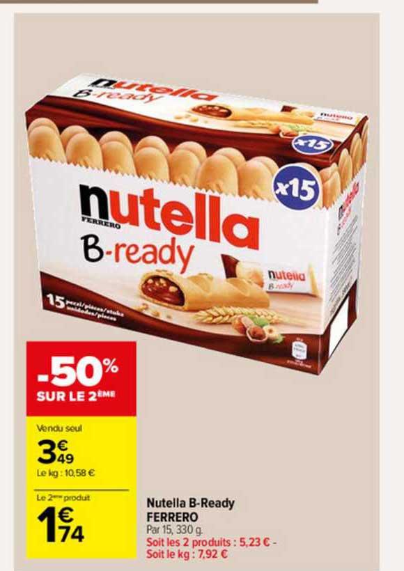 nutella b-ready ferrero
