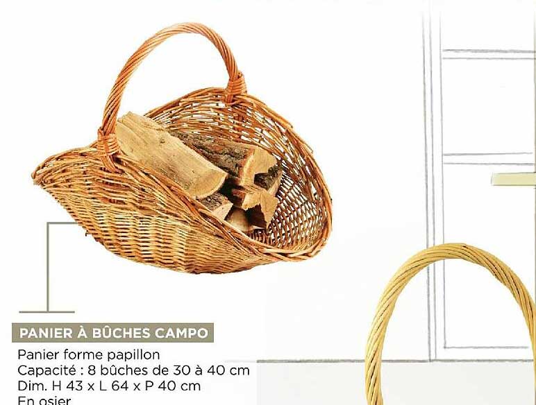 Panier à Bûches Campo
