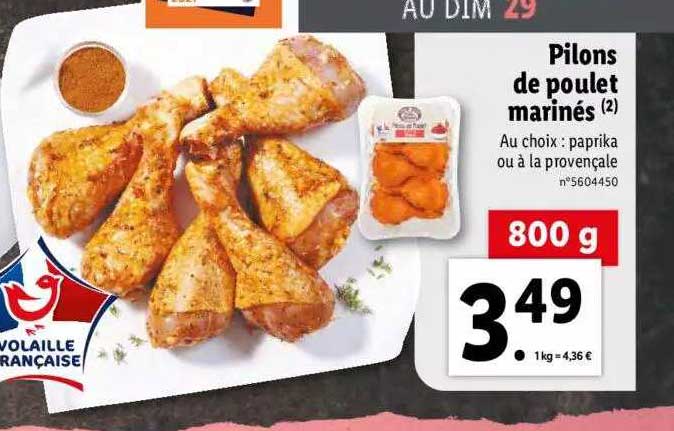 Pilons De Poulet Marinés