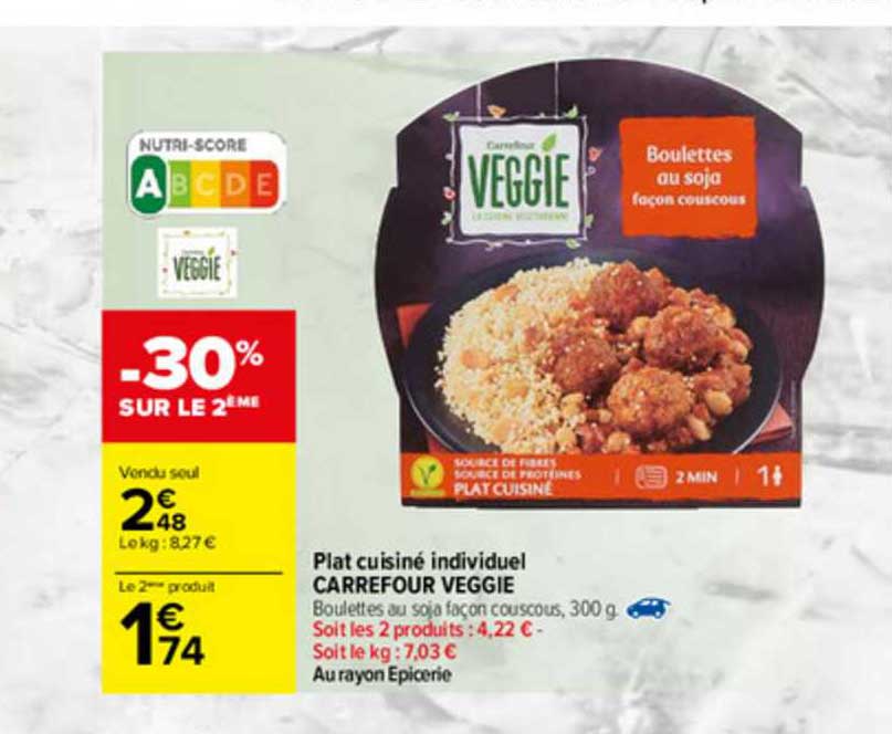 Plat Cuisiné Individuel Carrefour Veggie