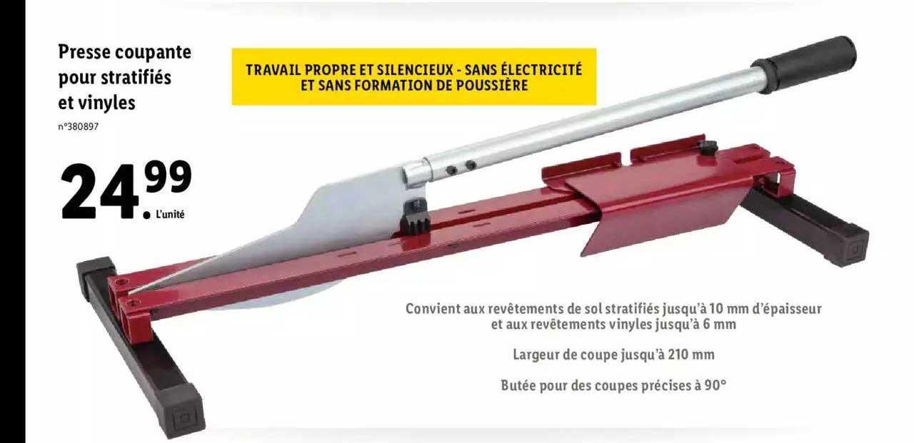 presse coupante pour stratifiés et vinyles