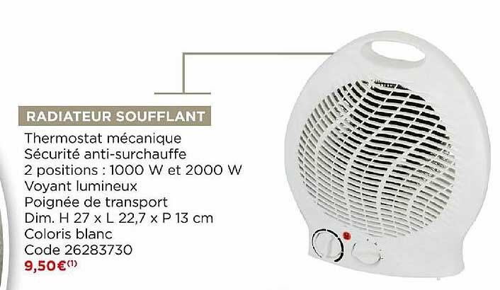 Radiateur Soufflant