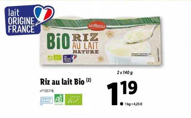 Riz Au Lait Bio