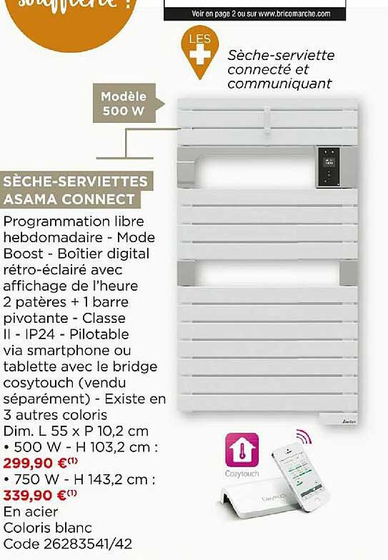 sèche-serviettes asama connect