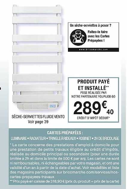 sèche-serviettes fluide vento