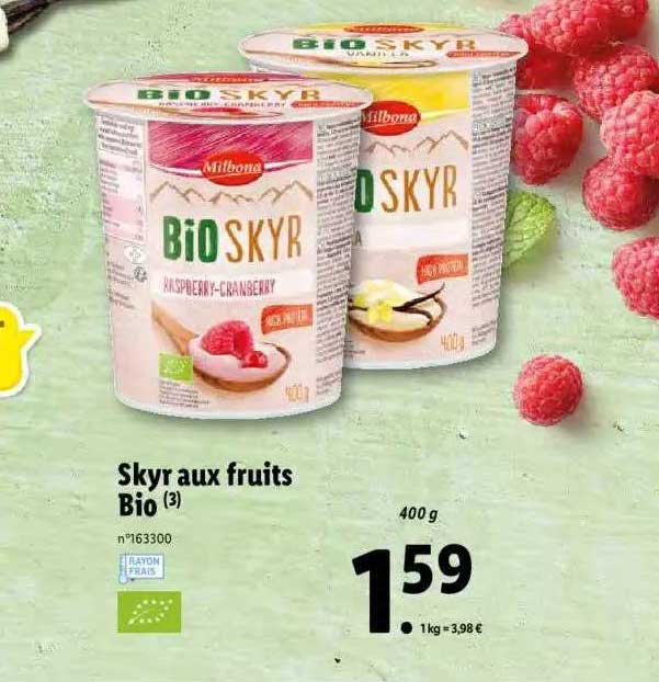 Skyr Aux Fruits Bio