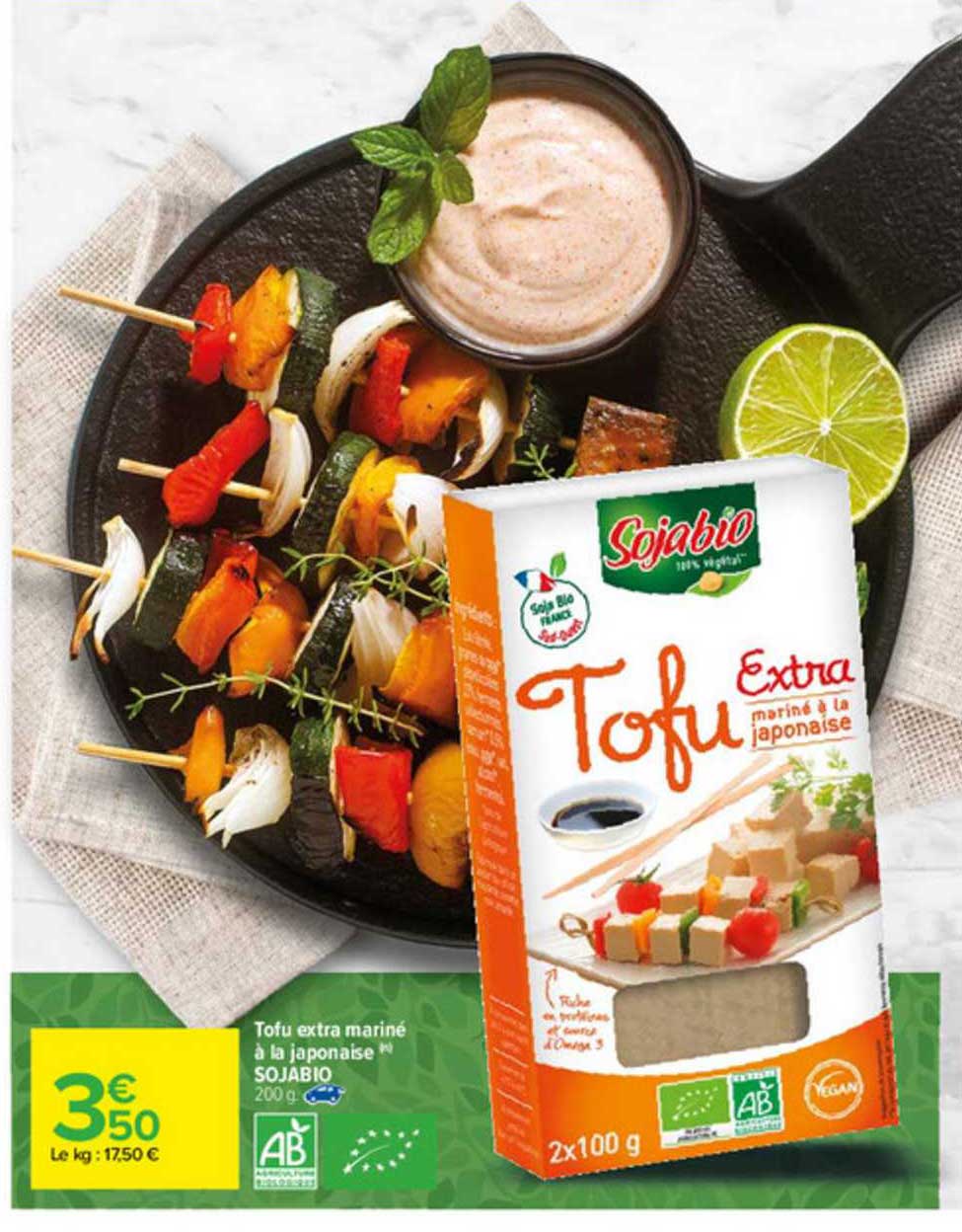 Tofu Extra Mariné à La Japonaise Sojabio