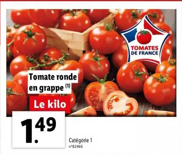 Tomate Ronde En Grappe