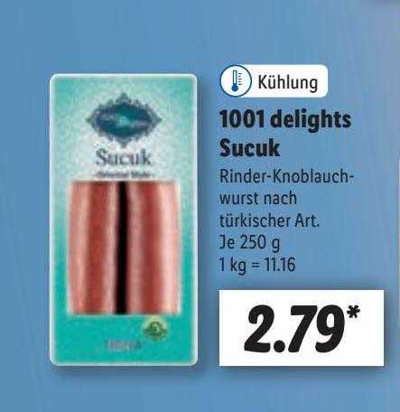 1001 delights sucuk