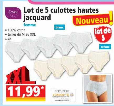 5 culottes hautes jacquard