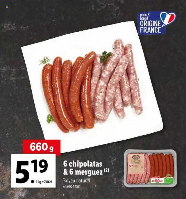6 Chipolatas & 6 Merguez