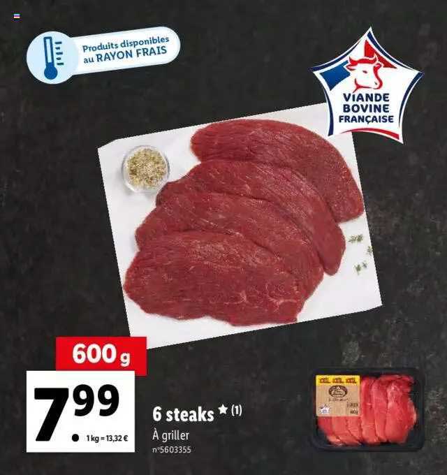 6 Steaks