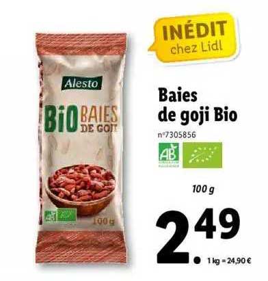 baies de goji bio alesto