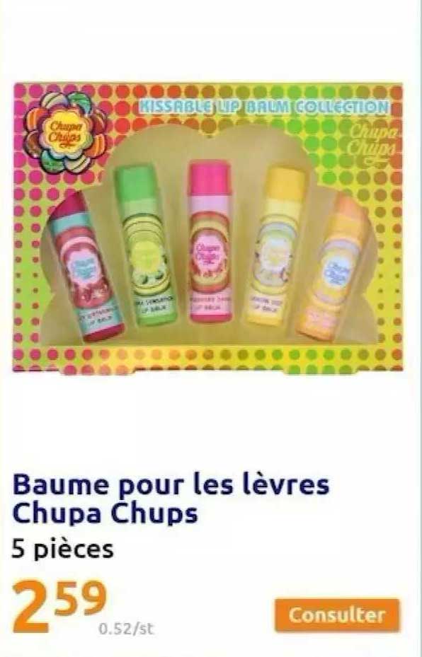 baume pour les lèvres chupa chups
