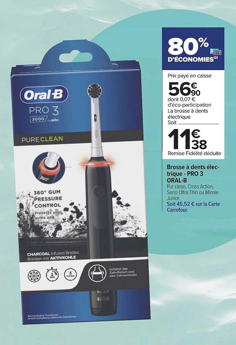 brosse à dents électrique pro 3 oral-b
