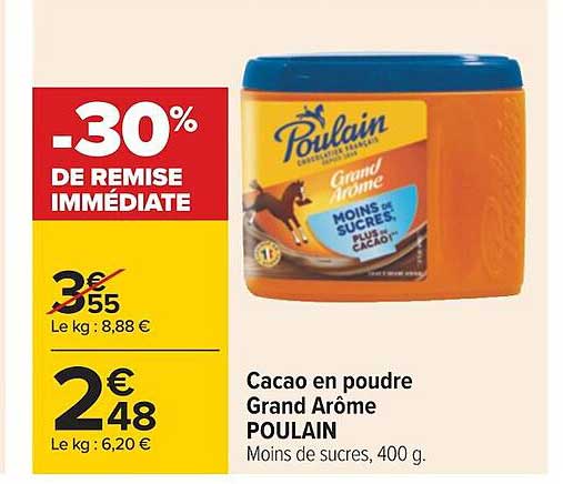 Cacao En Poudre Grand Arôme Poulain