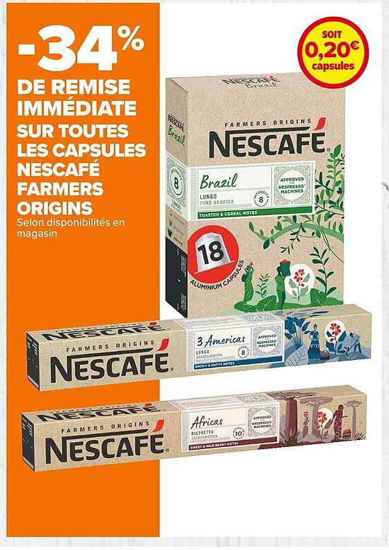 capsules nescafé farmers origins