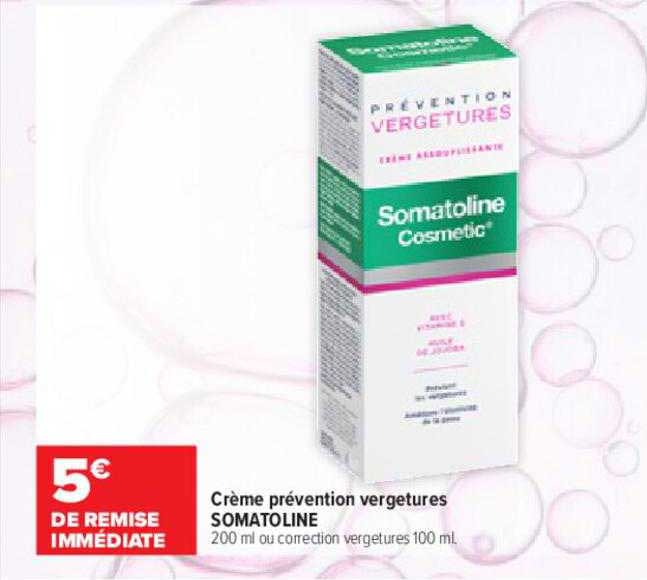 crème prévention vergetures somatoline