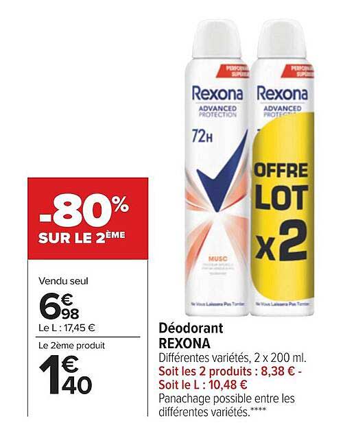 Déodorant Rexona