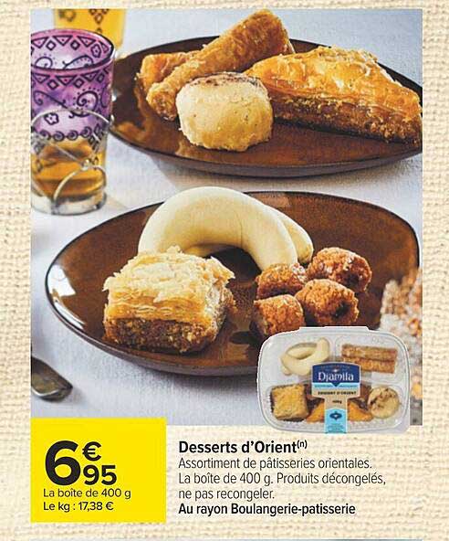 desserts d'orient