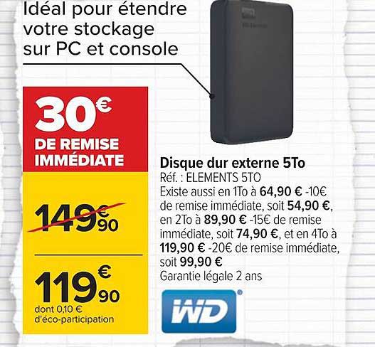 Disque Dur Externe 5to Wd