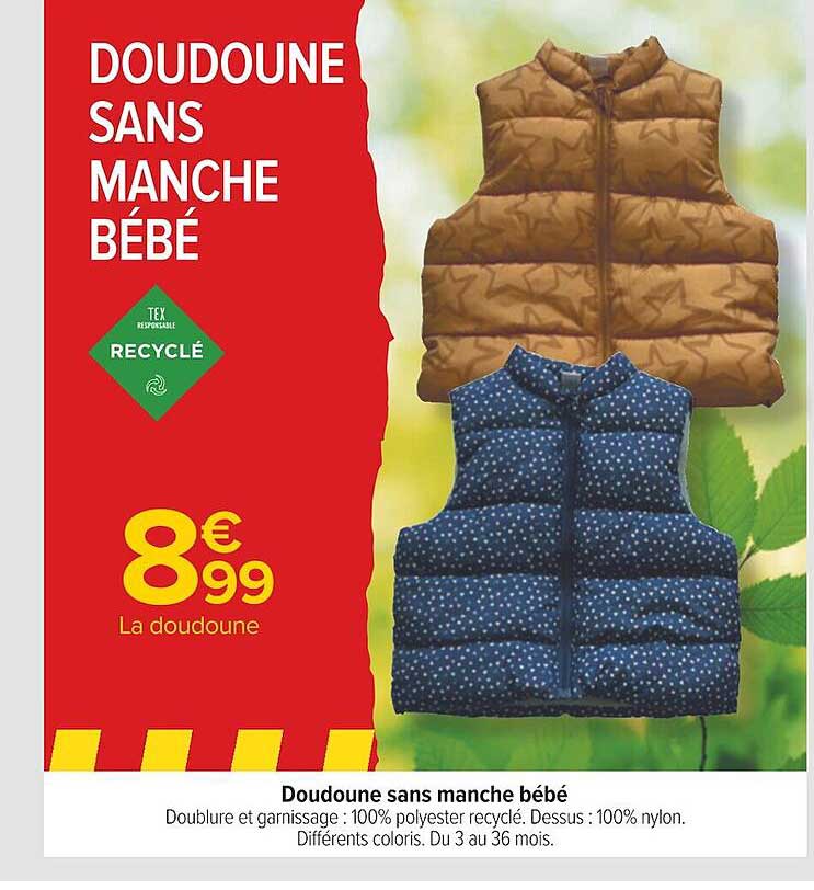 Doudoune Sans Manche Bébé
