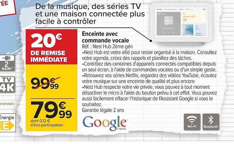 enceinte avec commande vocale