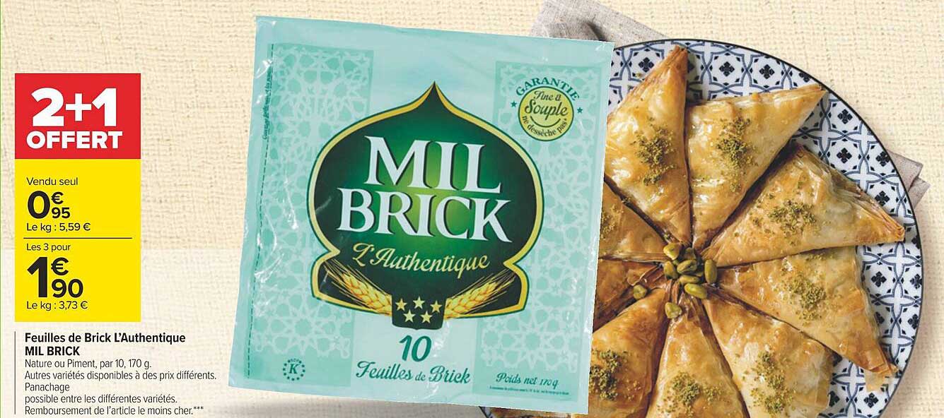 feuilles de brick l'authentique mil brick