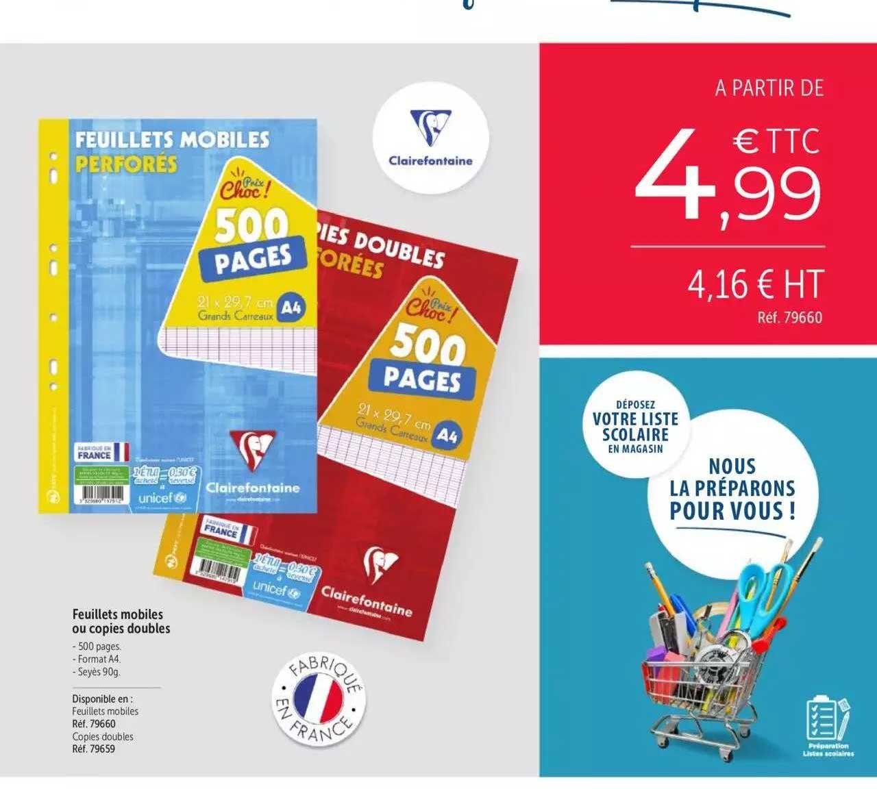 Feuillets Mobiles Ou Copies Doubles