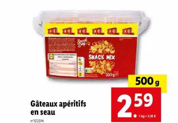 Gâteaux Apéritifs En Seau Snack Mix