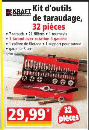 kit d'outils de taraudage