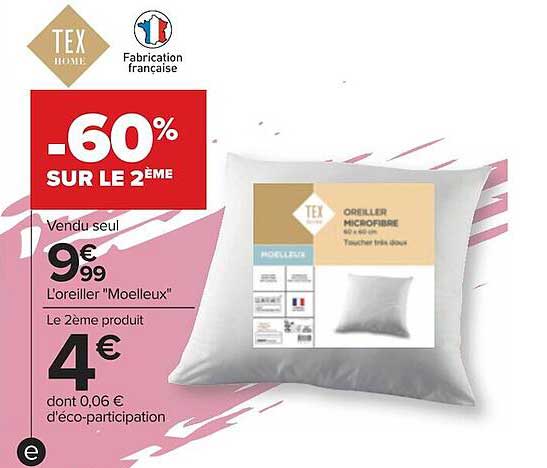 l'oreiller "moelleux"