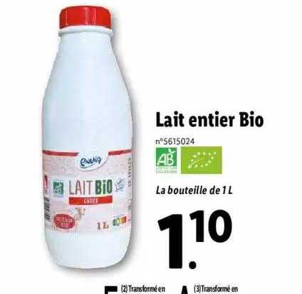 Lait Entier Bio