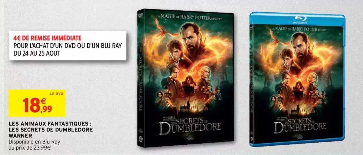 les animaux fantastiques : les secrets de dumbledore warner