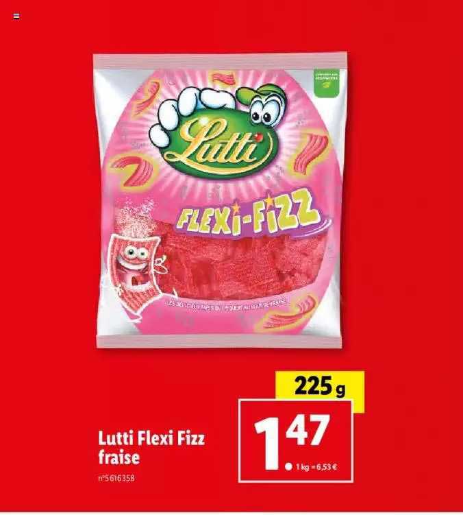 lutti flexi fizz fraise