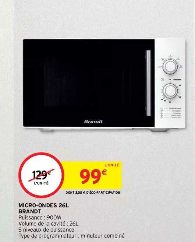 micro-ondes 26l brandt